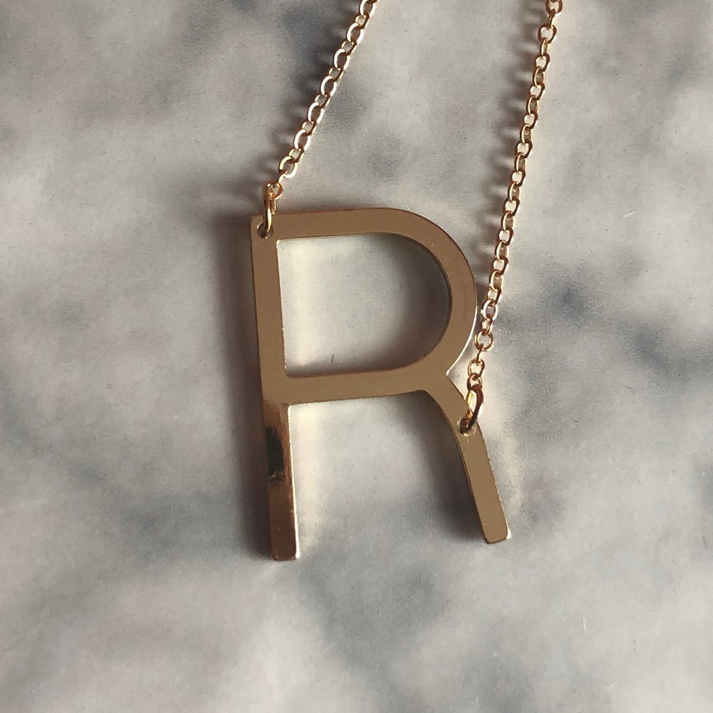 “R” Inital Pendant - Picture 2 of 2